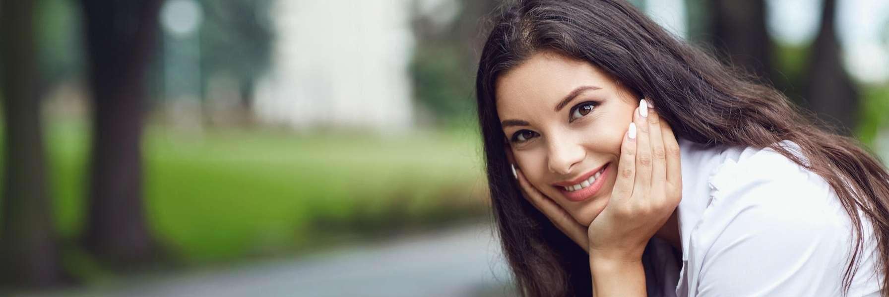 A young woman with Teeth Cleaning in Clayton, NC