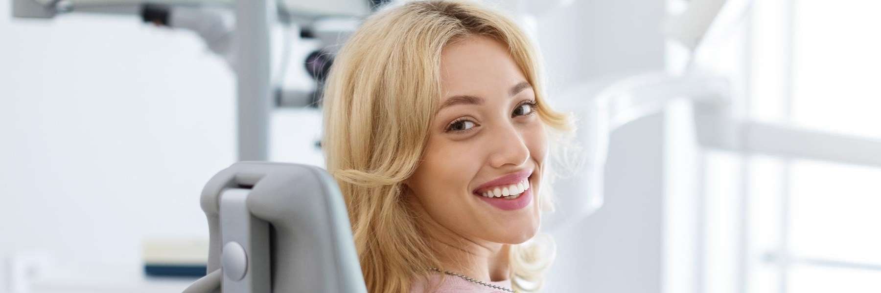 A young woman with dental crowns in Clayton, NC